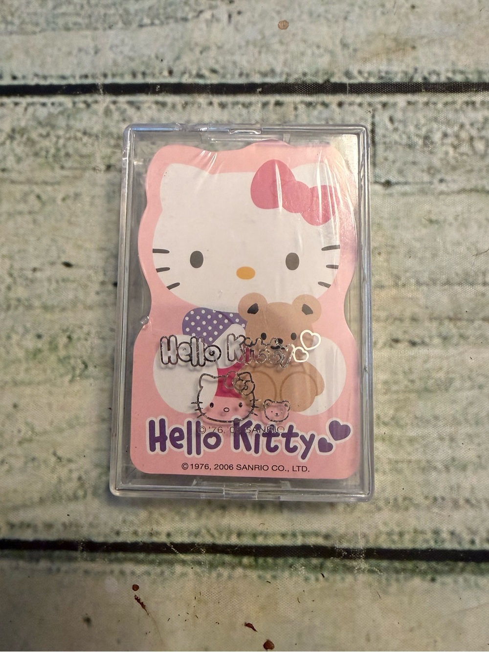 New in package Sanrio 2006 vintage Hello kitty pink playing cards.